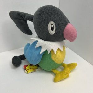 Pokemon 2007 Jakks Pacific Chatot Bird Stuffed Animal Plush Toy 8” No Tush Tag